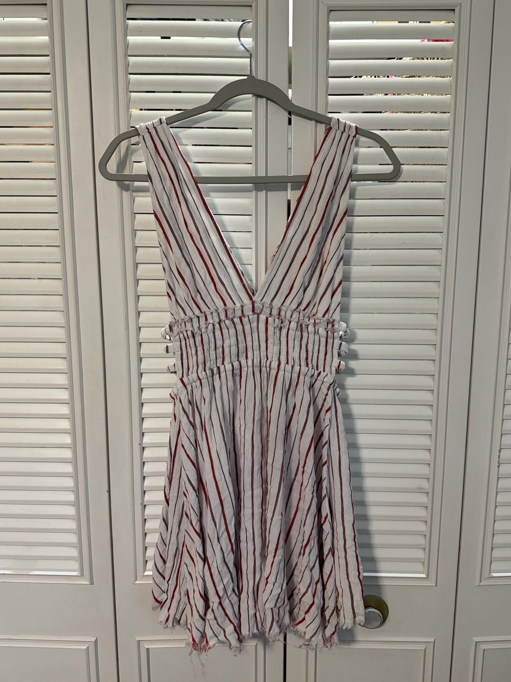 Stripped Swimsuit Coverup